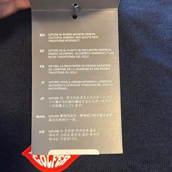 G/Fore Love Golf  MerinoWool Crewneck Sweater   Mother Golfer - Picture 8 of 11